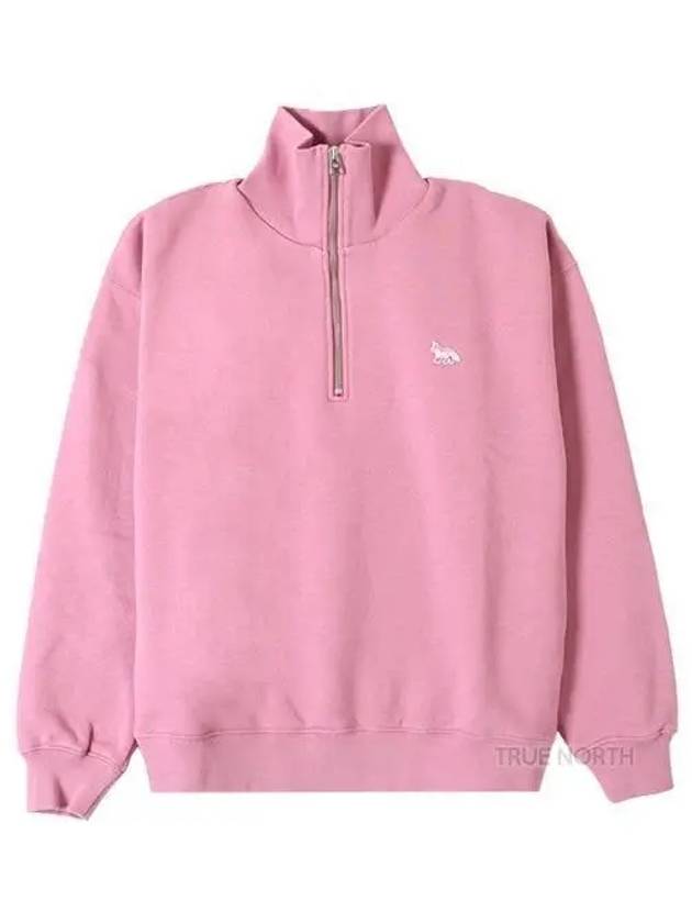 Baby Fox Half Zip Up Sweatshirt Pink - MAISON KITSUNE - BALAAN 2