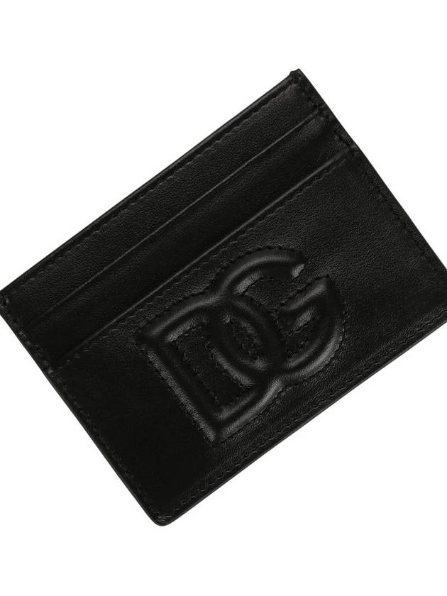 logo leather card wallet black - DOLCE&GABBANA - BALAAN 5