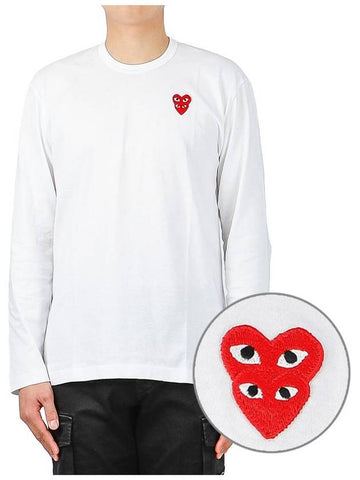 P1T292 WHITE Men s Long Sleeve T Shirt - COMME DES GARCONS - BALAAN 1