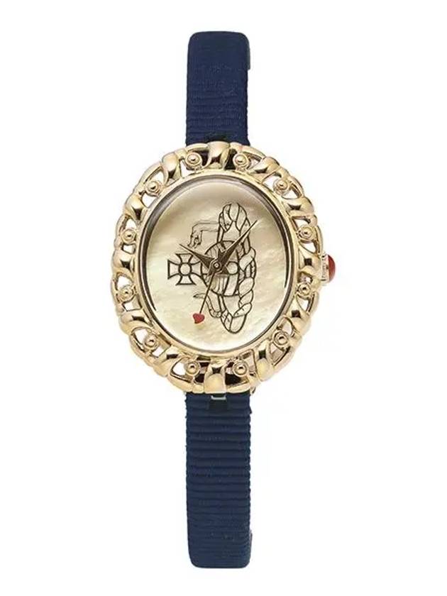 Women's Rococo Leather Watch Navy - VIVIENNE WESTWOOD - BALAAN 6