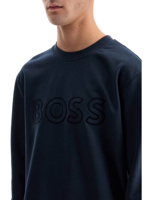 crewneck sweatshirt with logo - HUGO BOSS - BALAAN 4