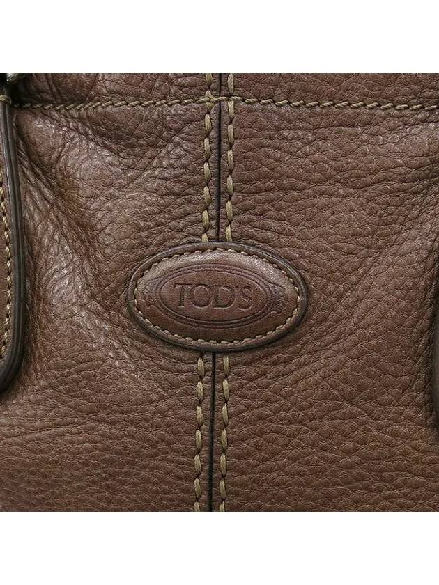 Brown leather shoulder bag - TOD'S - BALAAN 4