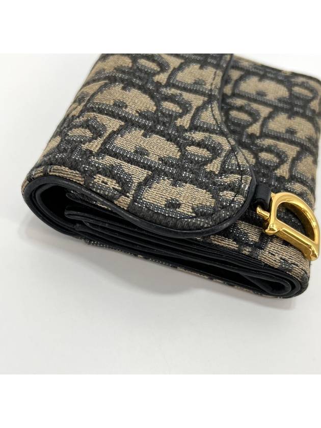 Oblique Saddle Lotus Half Wallet S5652CTZQ - DIOR - BALAAN 9