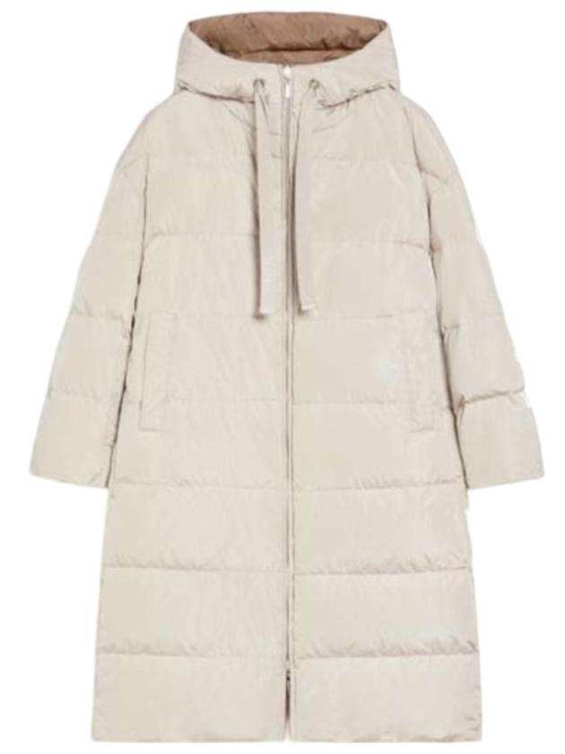 Taffeta Long Reversible Parka Ice - MAX MARA - BALAAN 1