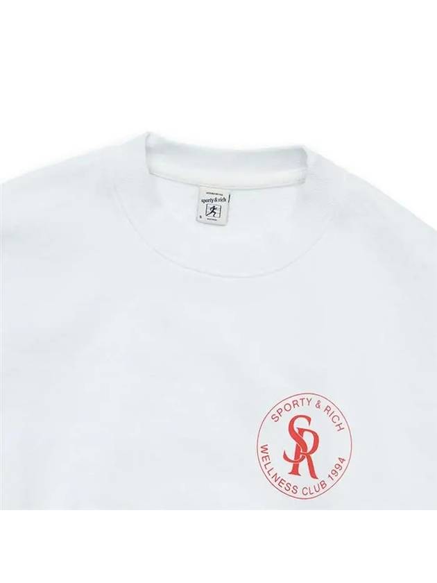 Women's Logo Print Sweatshirt White - SPORTY & RICH - BALAAN 4