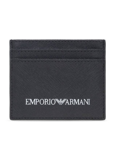 Logo Card Wallet Black - EMPORIO ARMANI - BALAAN 1