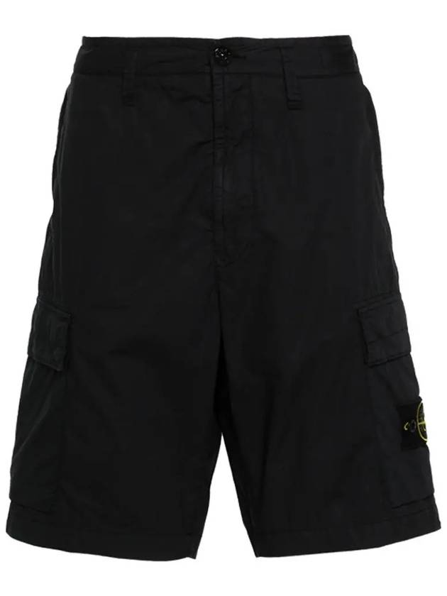 Light Stretch Cotton Bermuda Regular Fit Shorts Navy - STONE ISLAND - BALAAN 3