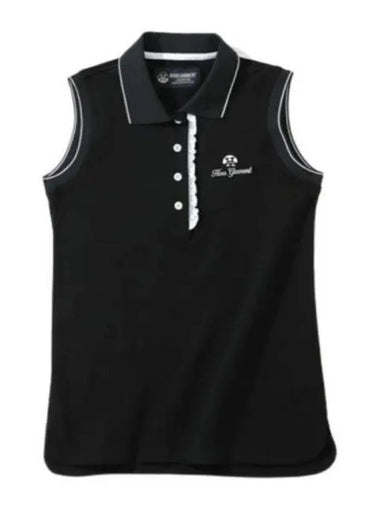 Golf Wear Women s Sleeveless T Shirt HHW 2A AP53 BLACK - HORN GARMENT - BALAAN 1