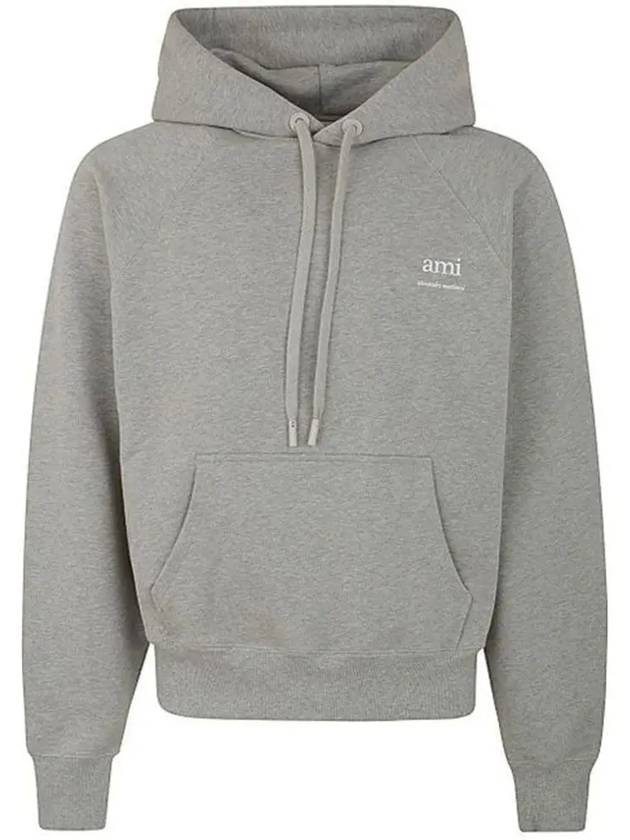 Alexandre Mattiussi Logo Print Hoodie Grey - AMI - BALAAN 3