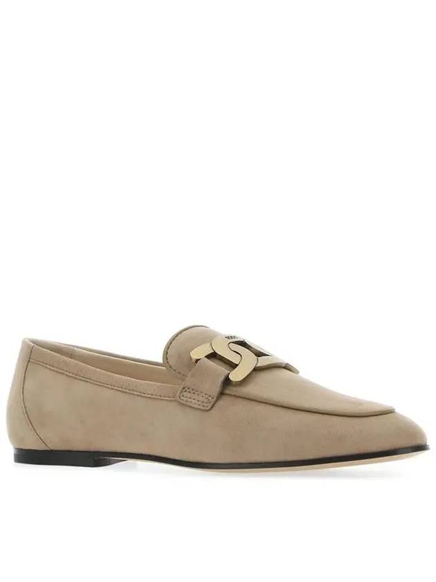 Women's Kate Suede Loafers Beige - TOD'S - BALAAN 3