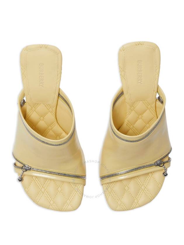 Deco zipped leather sandals 85mm - BURBERRY - BALAAN 3