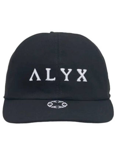 Logo Embroidered and Monogram Ball Cap Black - 1017 ALYX 9SM - BALAAN 1