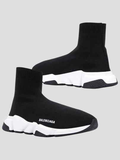 Speed Trainer  High Top Sneakers Black White - BALENCIAGA - BALAAN 2