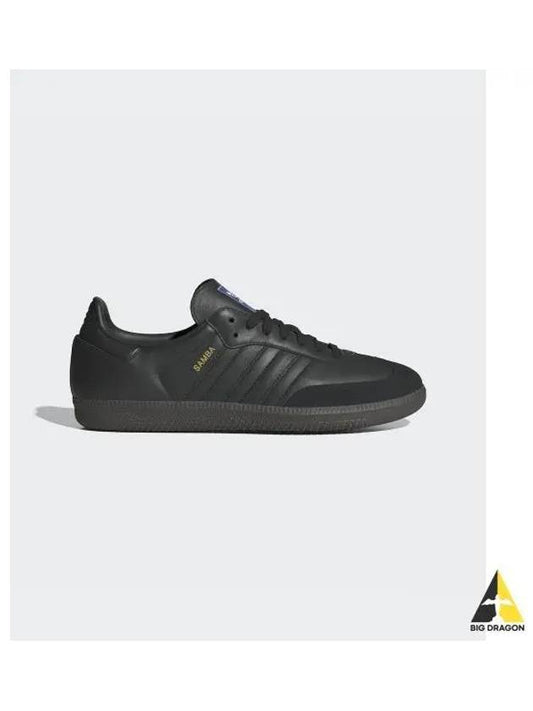 Samba OG Leather Low Top Sneakers Core Black - ADIDAS - BALAAN 2