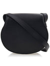 Marcie Saddle Small Grained Leather Cross Bag Black - CHLOE - BALAAN 4