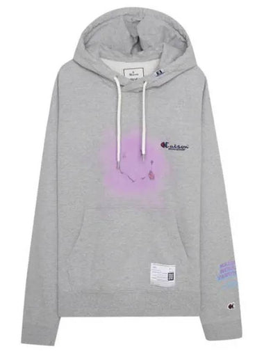 Graphic Print Hoodie Grey - MIHARA YASUHIRO - BALAAN 1