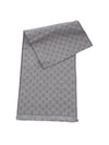 GG Reversible Line Wool Muffler Grey - GUCCI - BALAAN 2