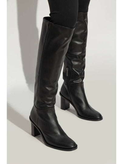 Max Mara Leather Boots, Women's, Black - MAX MARA - BALAAN 2