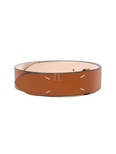 Stitch Leather Belt Tan - MAISON MARGIELA - BALAAN 2