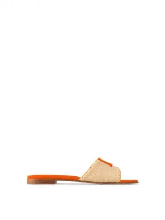 LV Capri Flat Mule Orange 1ACZFD - LOUIS VUITTON - BALAAN 1