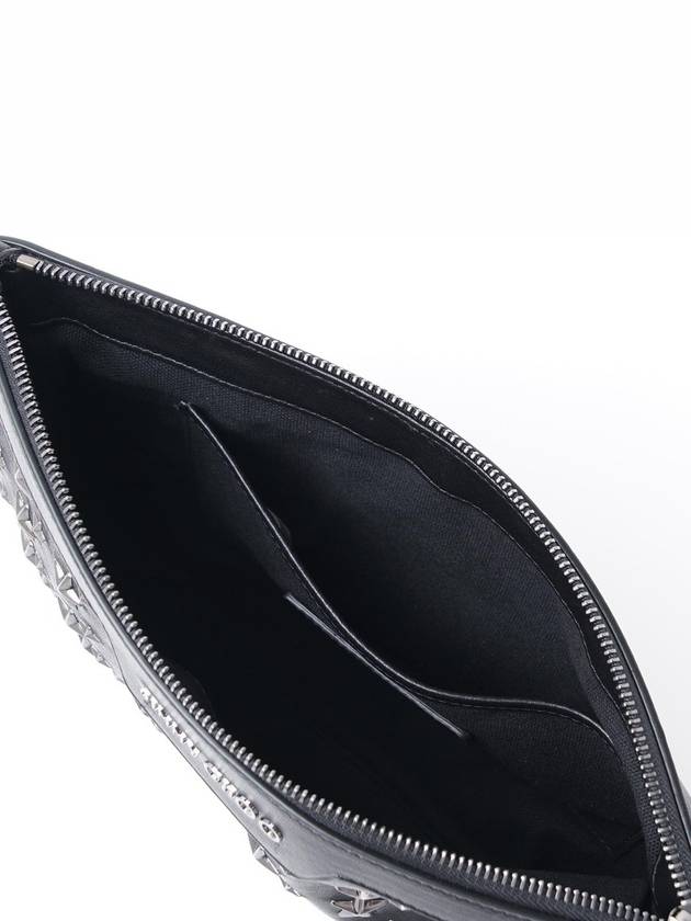 DEREK BLS Black Small Gunmetal Clutch - JIMMY CHOO - BALAAN 4