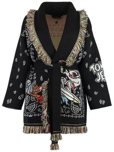 Alanui Alanui X Looney Tunes - Tom & Jerry Bandana Jacquard Cardigan - ALANUI - BALAAN 1