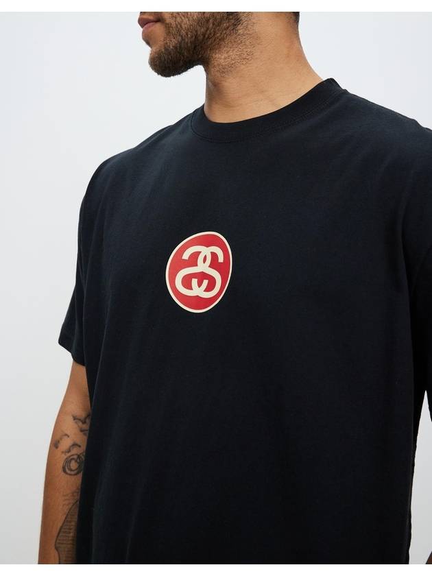 SS Link Solid Short Sleeve T-Shirt Black - STUSSY - BALAAN 5