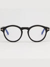 Eyewear Round Acetate Eyeglasses Black - TOM FORD - BALAAN 4