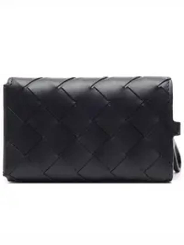 Intrecciato Key Holder Black - BOTTEGA VENETA - BALAAN 1