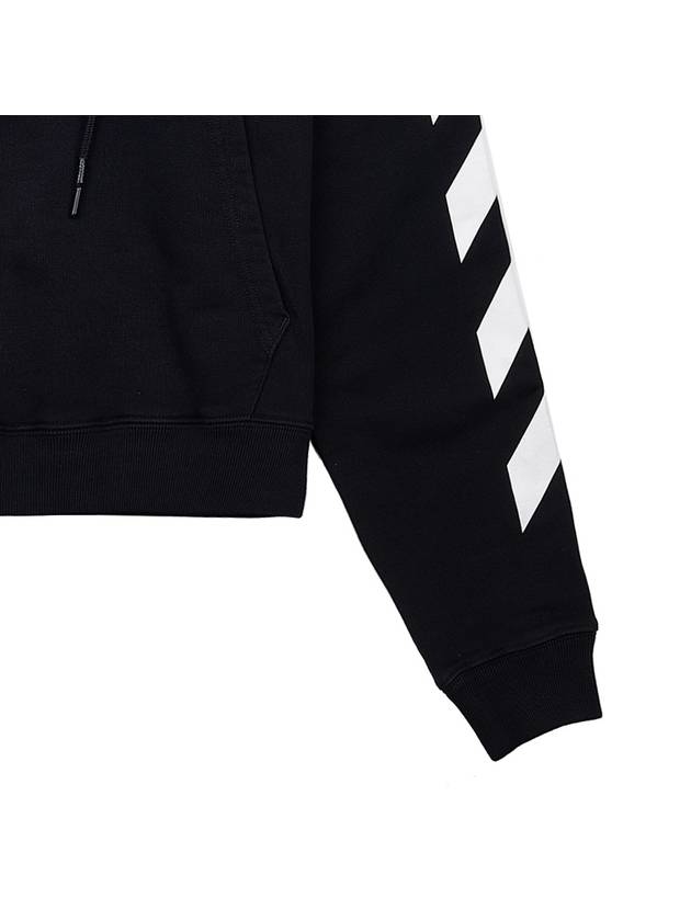 Diagonal Logo Hoodie Black - OFF WHITE - BALAAN 9