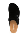 Logo Calf Leather Mule Black - PALM ANGELS - BALAAN 3