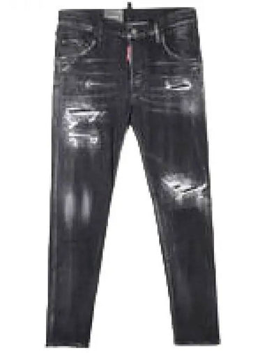 Dsquared 2 washed multi dis detail skater jeans - DSQUARED2 - BALAAN 1