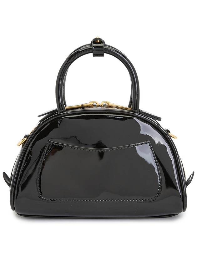 Patent Leather Top Handle Shoulder Bag Black - MIU MIU - BALAAN 4