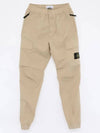 Stretch Cotton Tela Paracadute Cargo Straight Pants Sand - STONE ISLAND - BALAAN 3