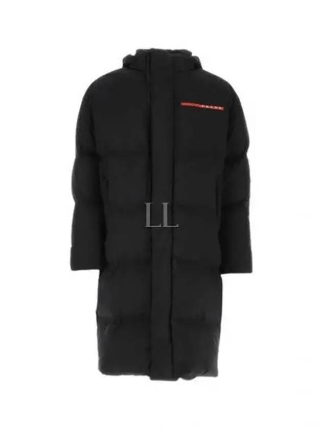 Logo Light Re-Nylon Down Padded Jacket Black - PRADA - BALAAN 2