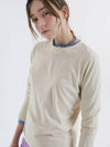 Round tee long sleeve tshirt cream yellow 0110 - VOYONN - BALAAN 5