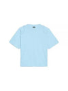 Camargue Embroidered Logo Cotton Short Sleeve T-shirt Light Blue - JACQUEMUS - BALAAN 2