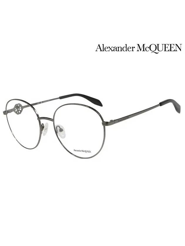 Eyewear Round Metal Sunglasses Black - ALEXANDER MCQUEEN - BALAAN.