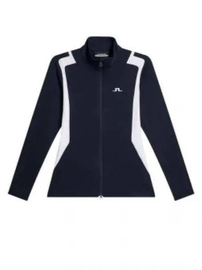 Women's Mae Zip Mid Layer Track Jacket Navy - J.LINDEBERG - BALAAN 2