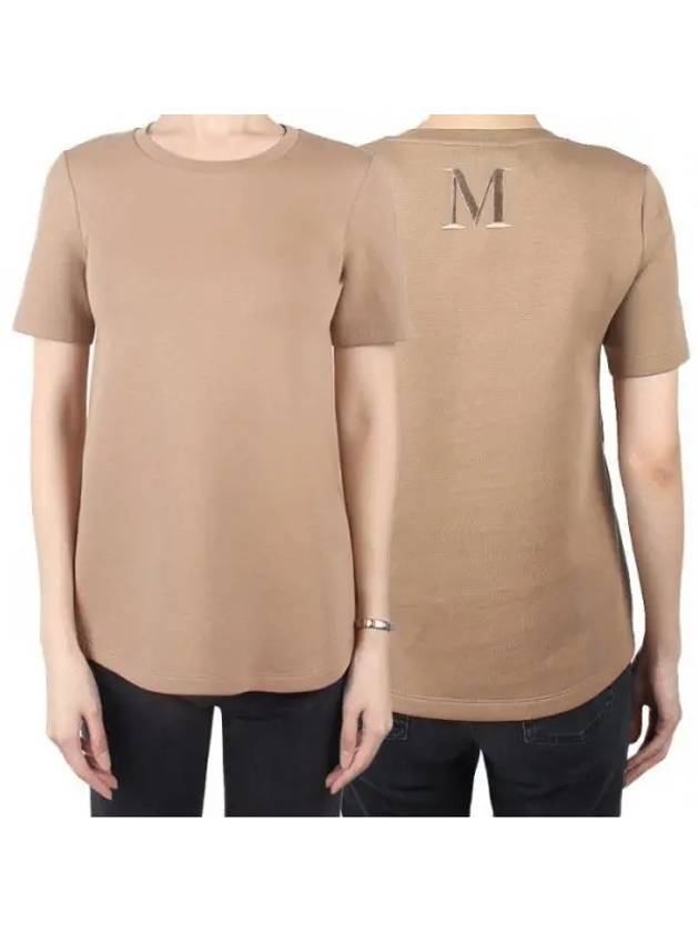 S Women Tubo Short Sleeve T Shirt Camel 003 1120457 - MAX MARA - BALAAN 1