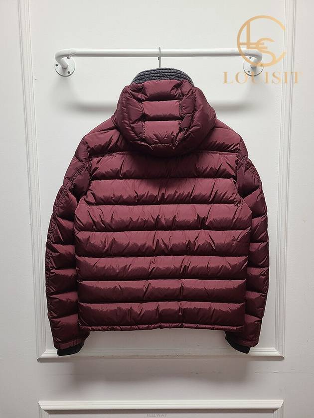 Used luxury goods Lewis It 1 Monclair burgundy canut knit hooded padded jumper - MONCLER - BALAAN 5