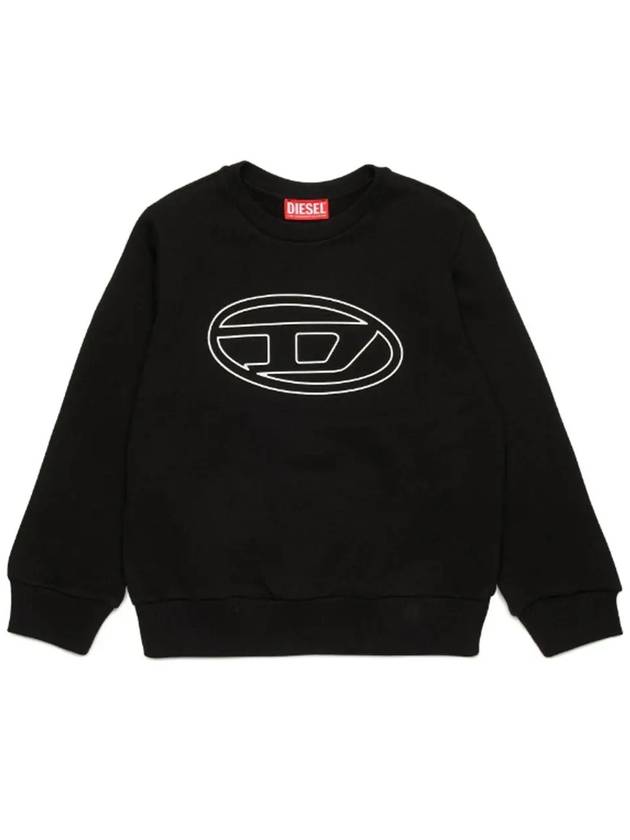 Kids Logo Print Sweatshirt J01787 0IEAX K900 - DIESEL - BALAAN 1