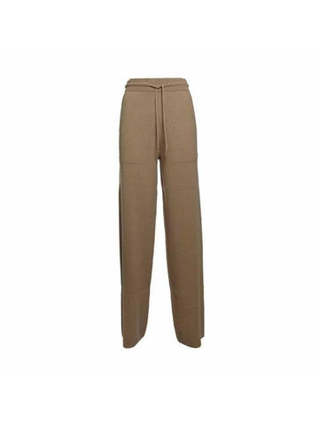 Parole Drawstring Track Pants Camel - MAX MARA - BALAAN 1