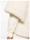 Women's Aleggio Teddy Fabric Short Fur Jacket White - MAX MARA - BALAAN 5