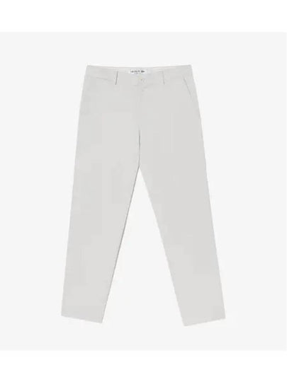 Men's Tapered Fit Cotton Stretch Chino Pants Cream - LACOSTE - BALAAN 2