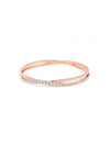 Hyperbola Twisted Crystal Bracelet Rose Gold - SWAROVSKI - BALAAN 2