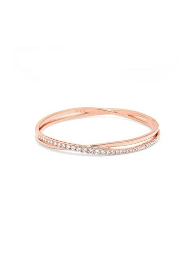 Hyperbola Twisted Crystal Bracelet Rose Gold - SWAROVSKI - BALAAN 2