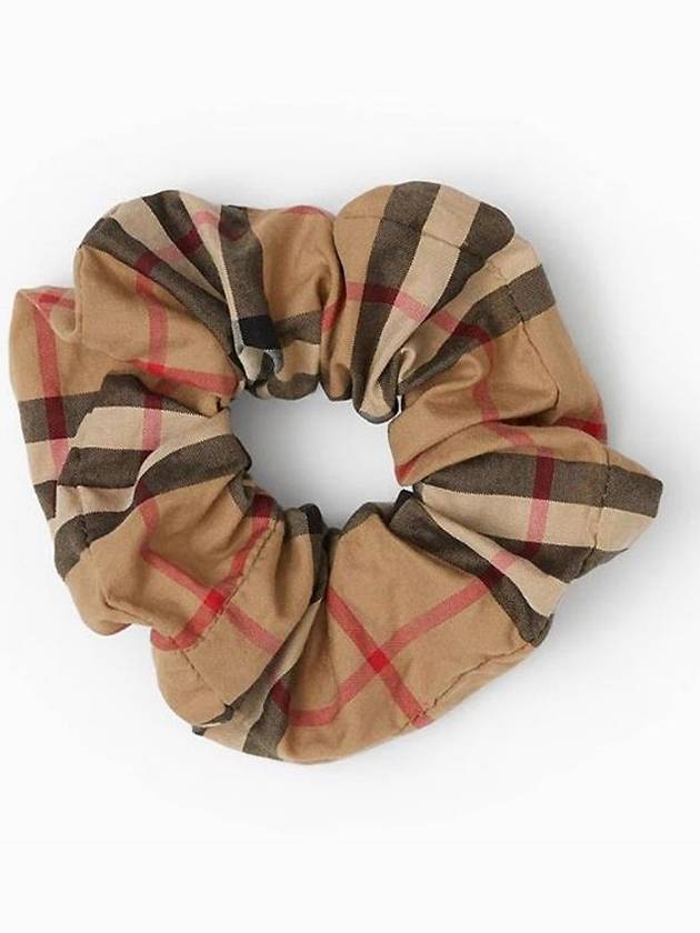 Kids Vintage Check Cotton Scrunchies Hair Tie Beige - BURBERRY - BALAAN 4