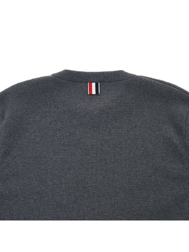 4 Bar Armband Milano Stitch Knit Top Mid Grey - THOM BROWNE - BALAAN 9