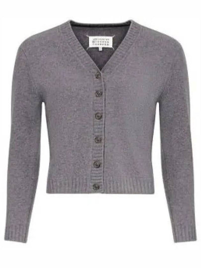 4 Stitch Lambswool Cardigan Charcoal - MAISON MARGIELA - BALAAN 2